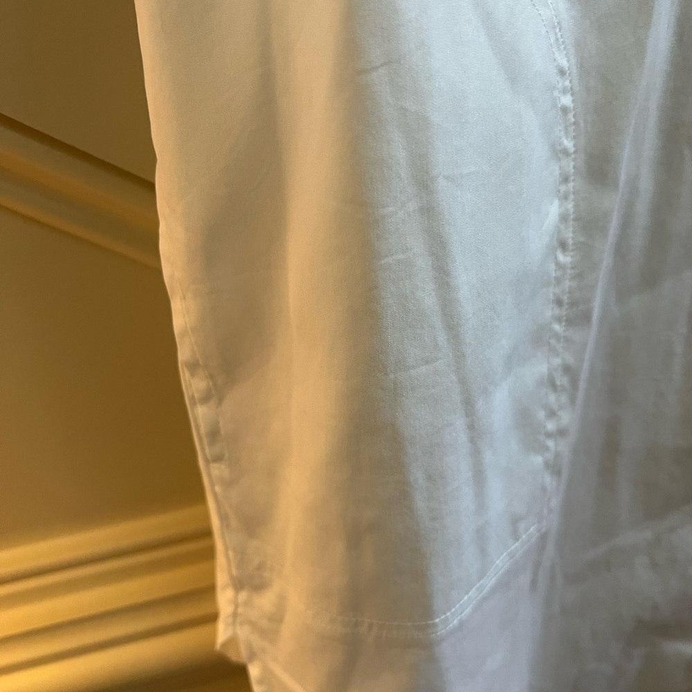 💚Ann Taylor Loft White Long Sleeve Blouse tunic XL - Picture 3 of 4